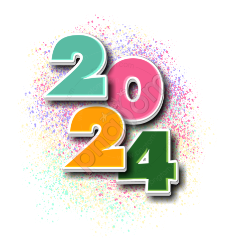 Happy New Year 2024 free transparent png